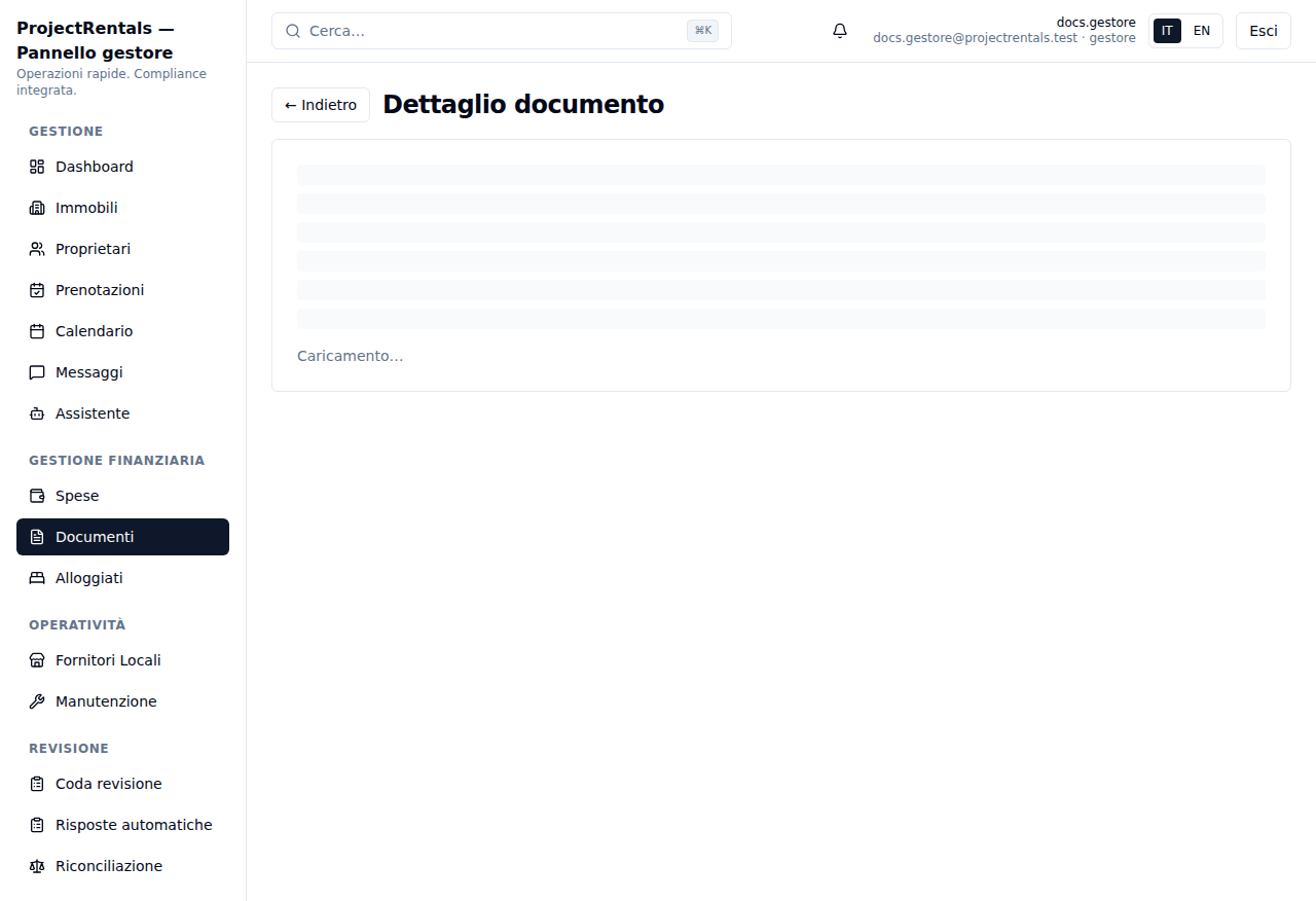 Dettaglio di un documento